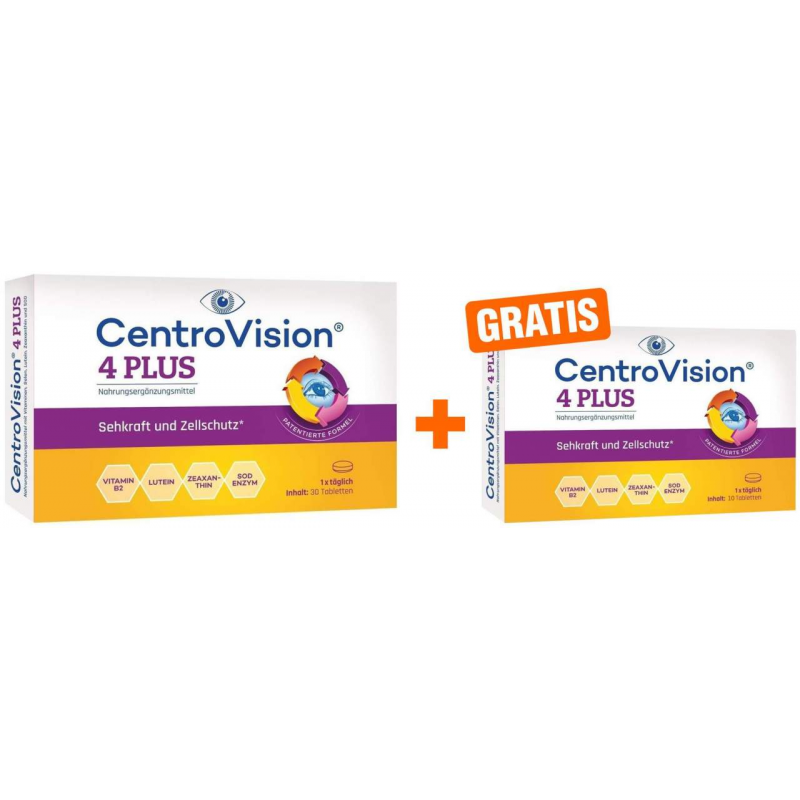 Centrovision 4 plus 30 Tabletten + gratis Centrovision 4 plus 10 Tabletten