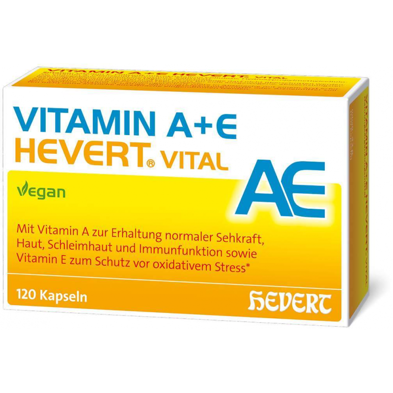 Vitamin A + E Hevert Vital 120 Kapseln