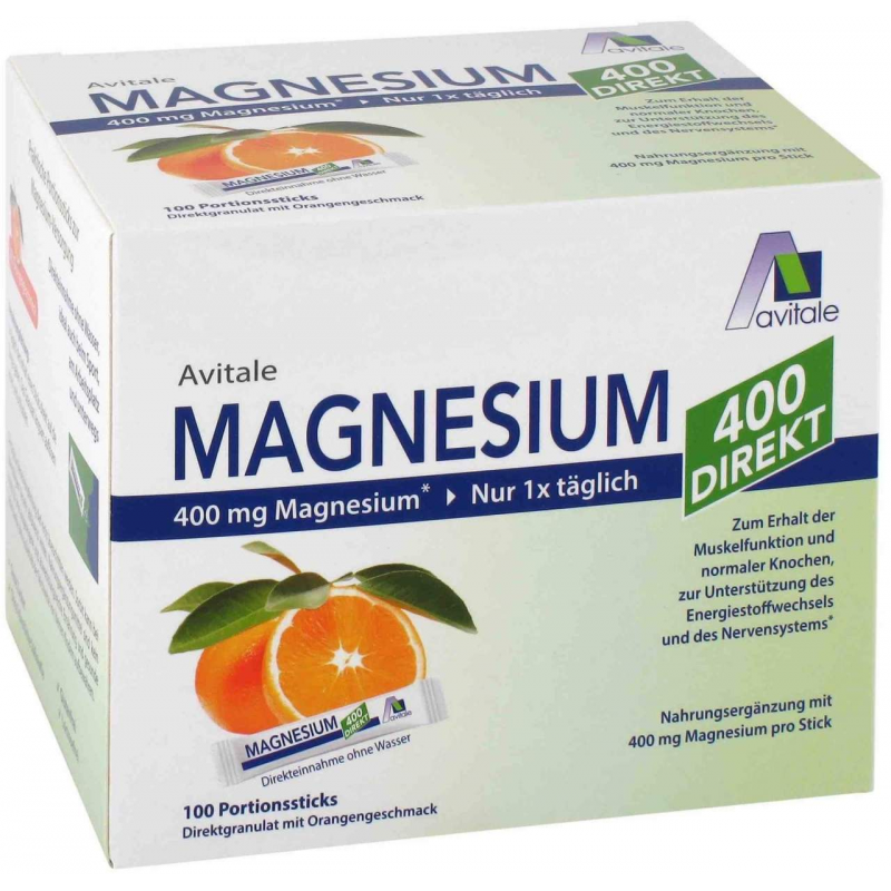 Magnesium 400 direkt Orange 100 Portionssticks