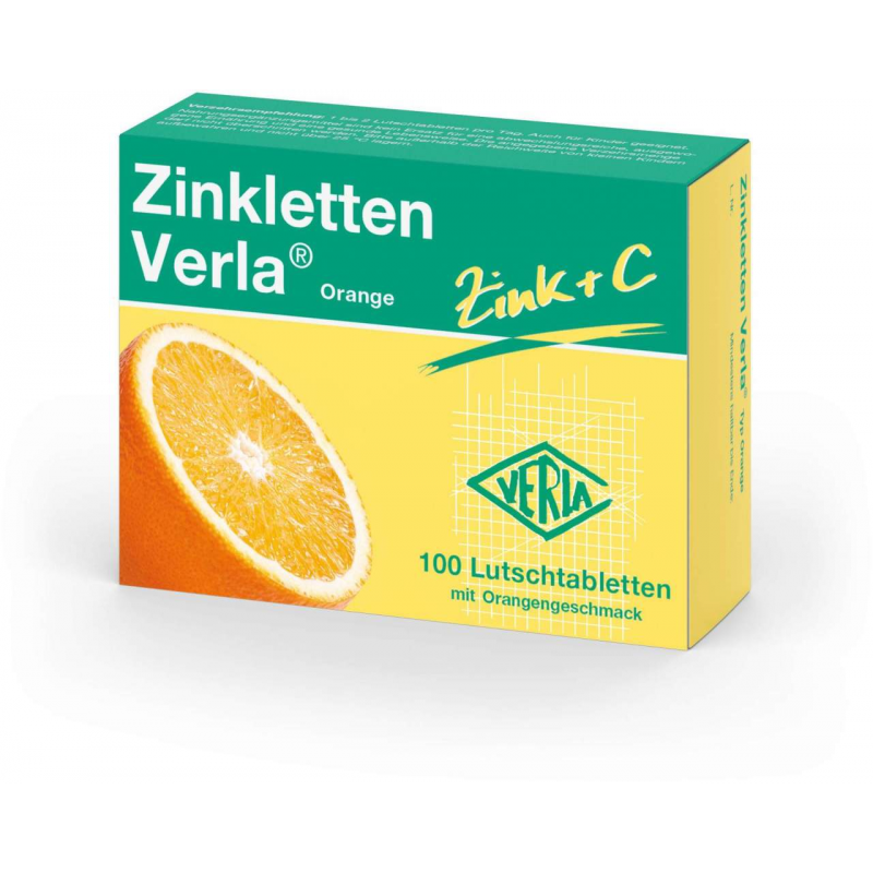 Zinkletten Verla Orange Lutschtabletten 100 Stück