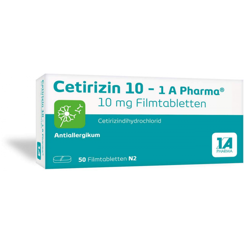 Cetirizin 10mg 1a Pharma 50 Filmtabletten