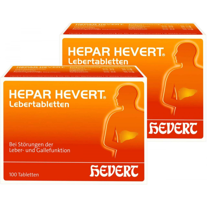 Hepar Hevert Lebertabletten 2 x 100 Tabletten