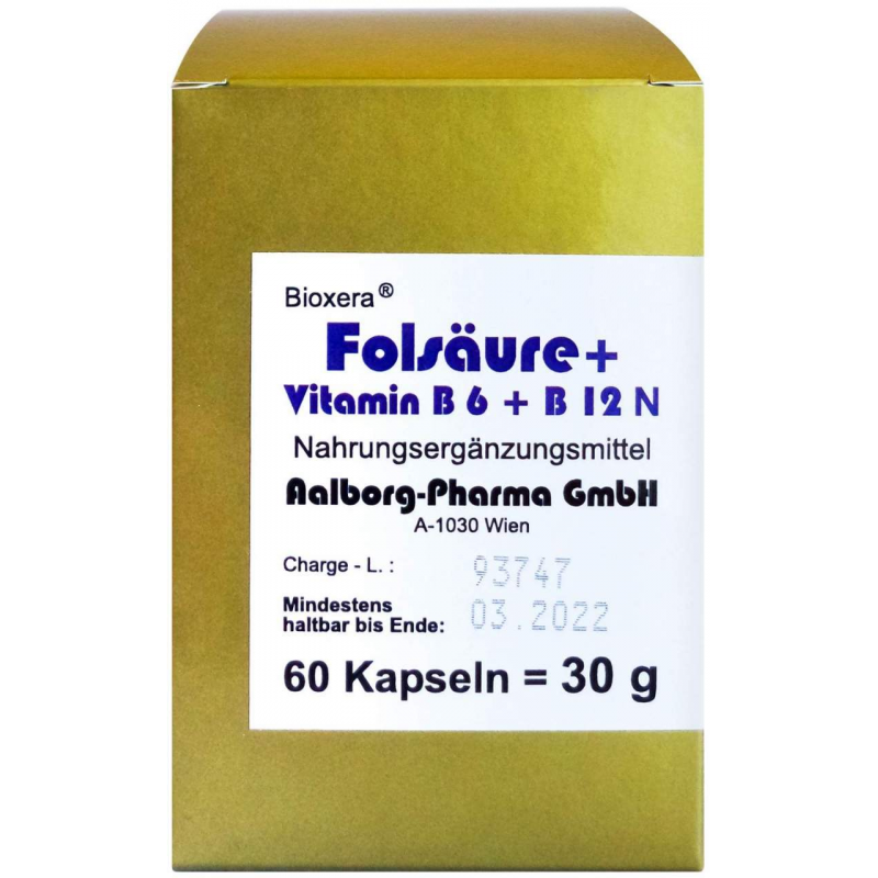 Folsäure Vit. B 6 B 12 Komplex N Kapseln