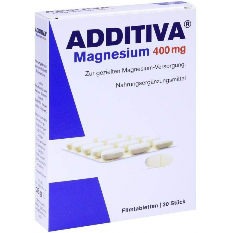 Additiva Magnesium 400 mg Filmtabletten 30 Filmtabletten