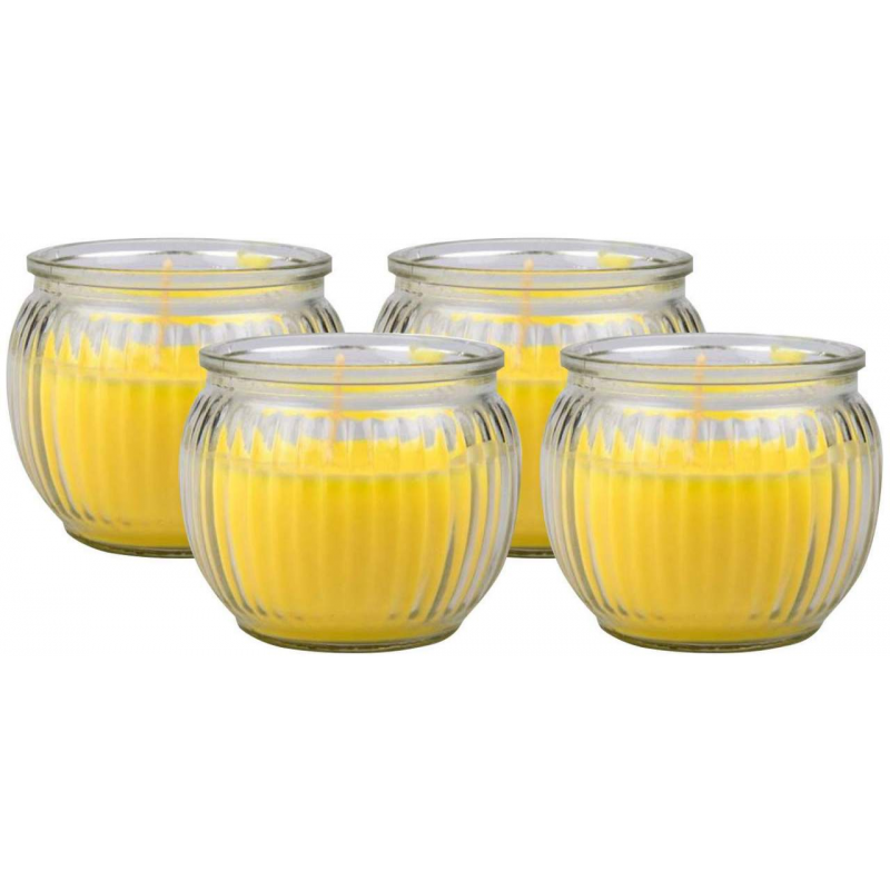 Citronella Kerze im Glas 4er-Set