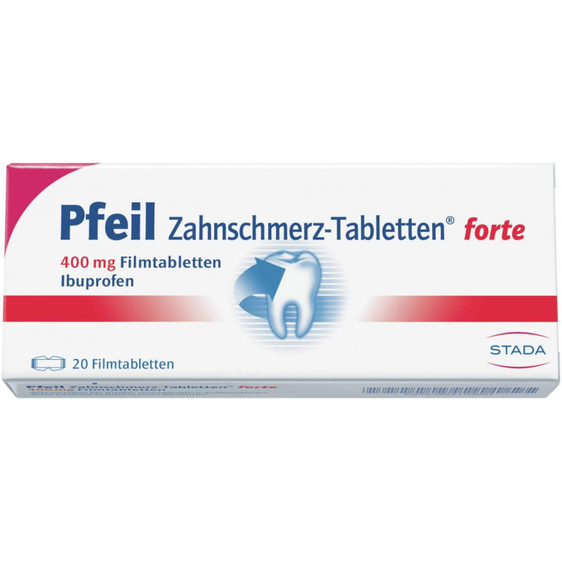 Pfeil Zahnschmerztabletten forte 20 Filmtabletten