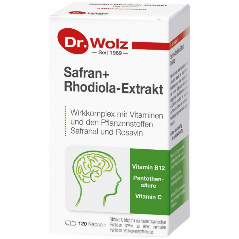 Safran und Rhodiola Extrakt Dr. Wolz 120 Kapseln