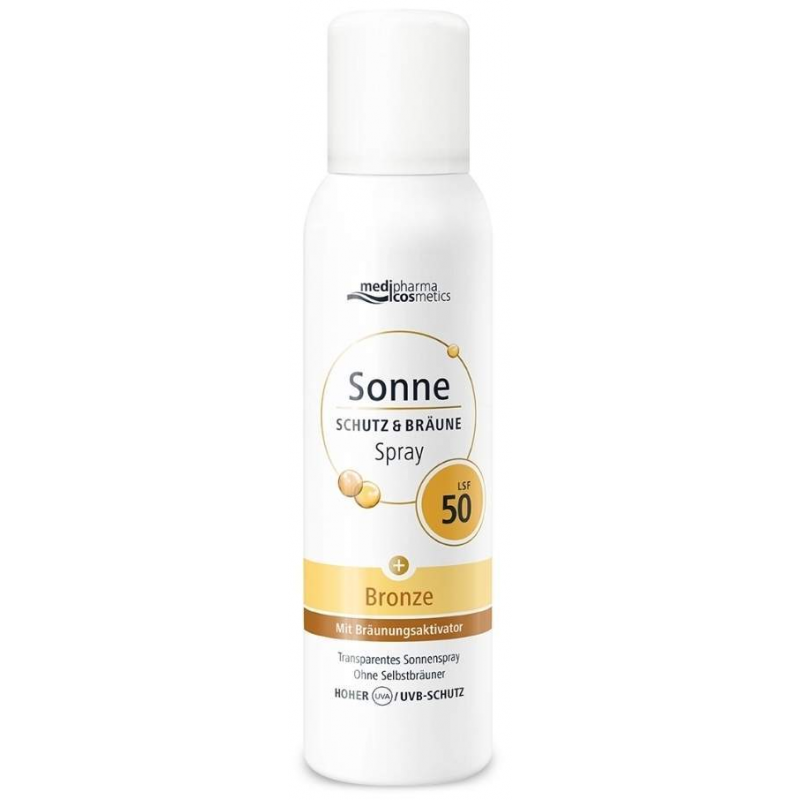 medipharma cosmetics Sonne Schutz & Bräune bronze LSF 50 Aerosol 150 ml Spray