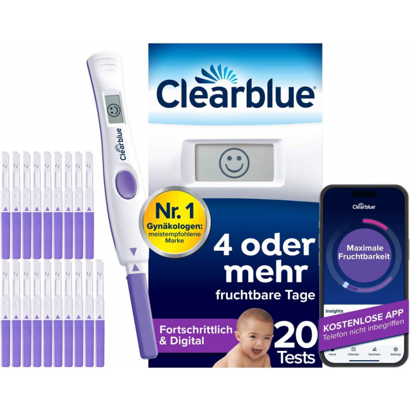 Clearblue Ovulationstest Fortschrittlich & Digital - 20 Tests