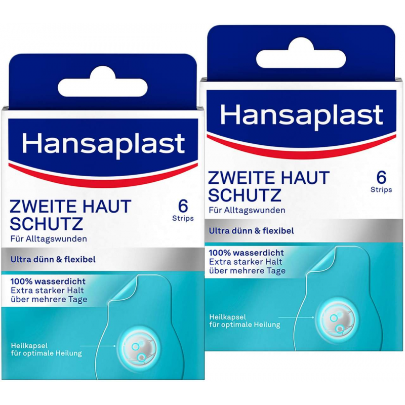 Hansaplast Zweite Haut Schutz Pflaster 2 x 6 Stück