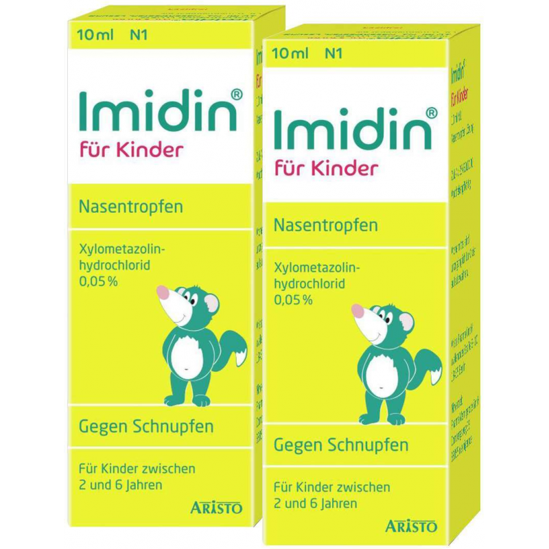 Doppelset Imidin Nasentropfen für Kinder 2 x 10 ml