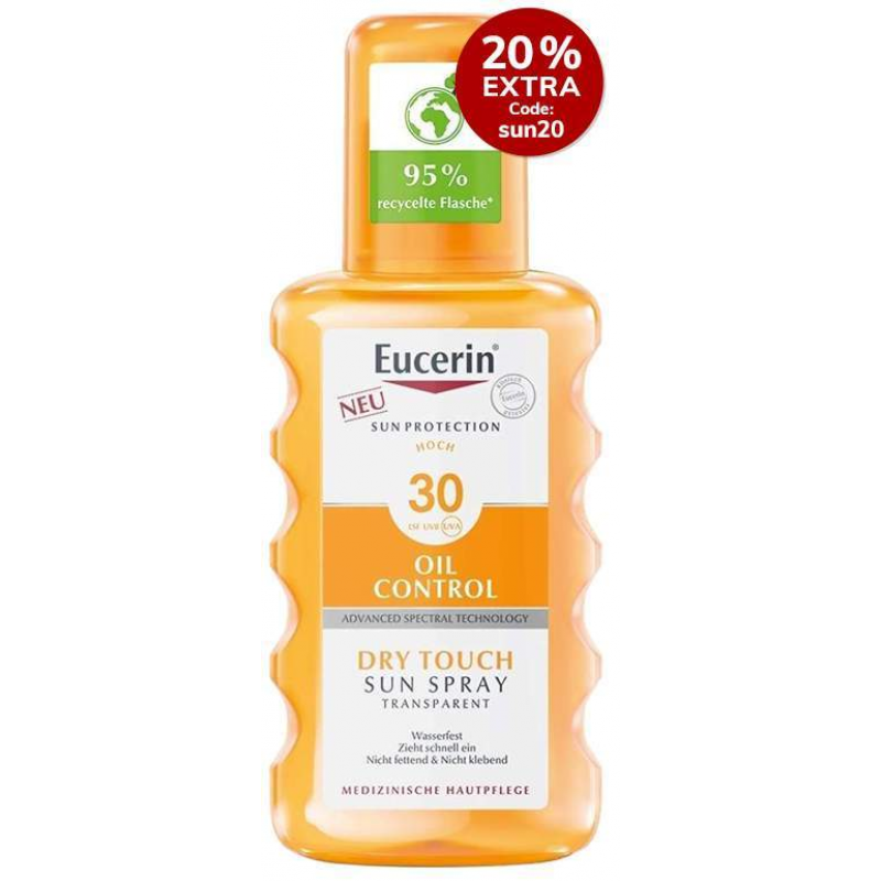 Eucerin Sun Oil Control Transparent Spray LSF 30 200 ml