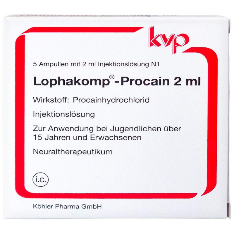 Lophakomp Procain 2 ml Injektionslösung