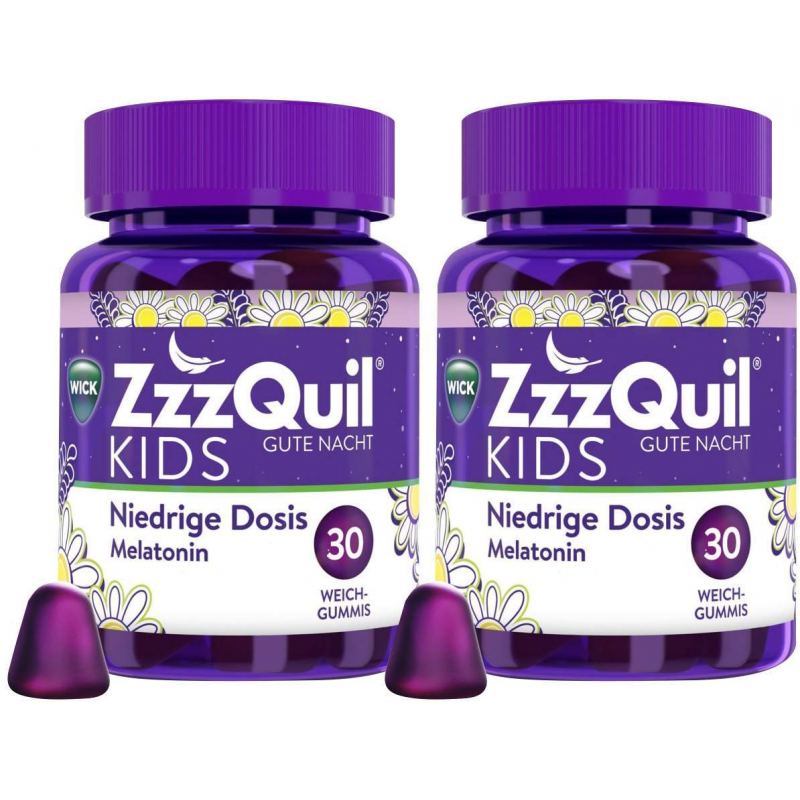 Wick ZzzQuil Kids 2 x 30 Weichgummis