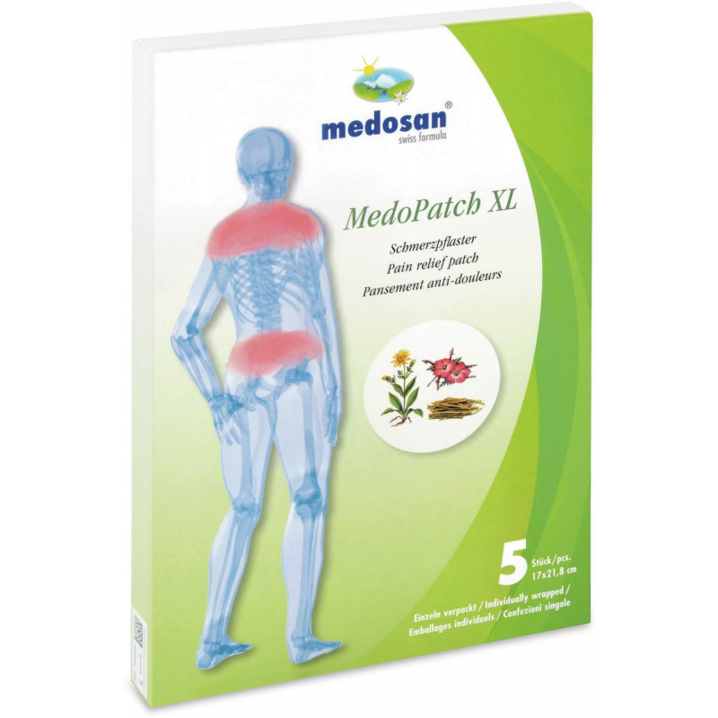 MedoPatch 24 H Schmerzpflaster XL für Rücken und Schulter 5 Stück