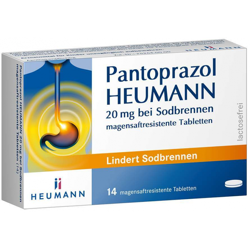 Pantoprazol Heumann 20 mg 14 magensaftresistente Tabletten