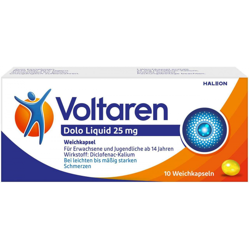 Voltaren Dolo Liquid 25 mg 10 Kapseln