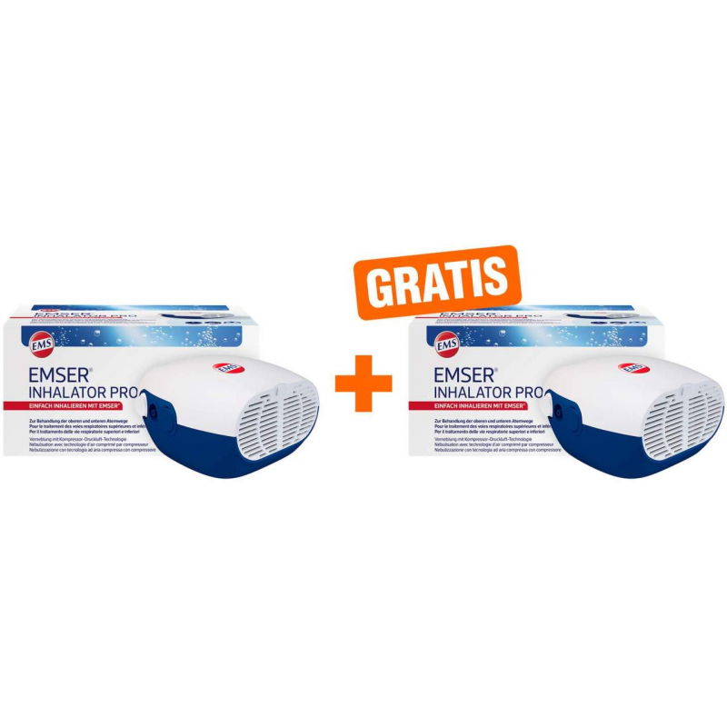 Emser Inhalator Pro Druckluftvernebler 1 Stück + gratis Inhalator Pro Druckluftvernebler 1 Stück