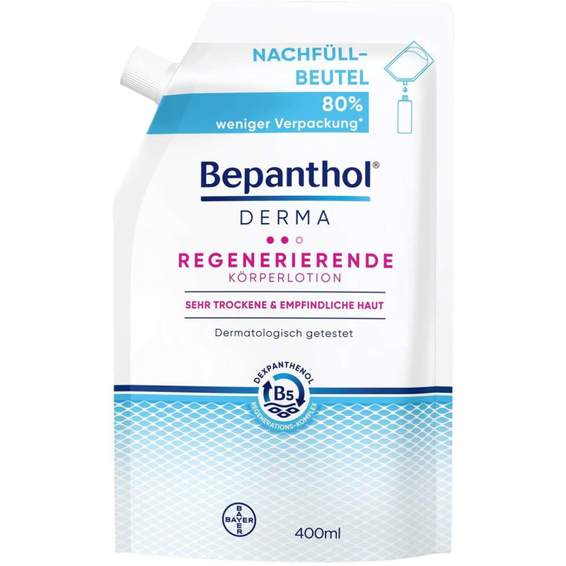Bepanthol DERMA Regenerierende Körperlotion 400 ml Nachfüllbeutel