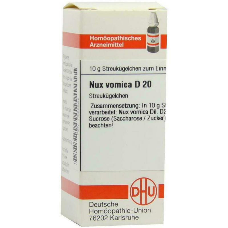 Dhu Nux Vomica D20 Globuli