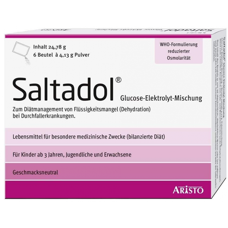 Saltadol Elektrolyt Pulver 6 Beutel
