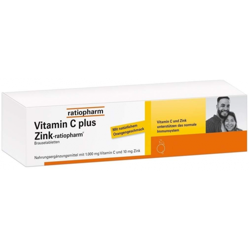 Vitamin C plus Zink-ratiopharm 40 Brausetabletten