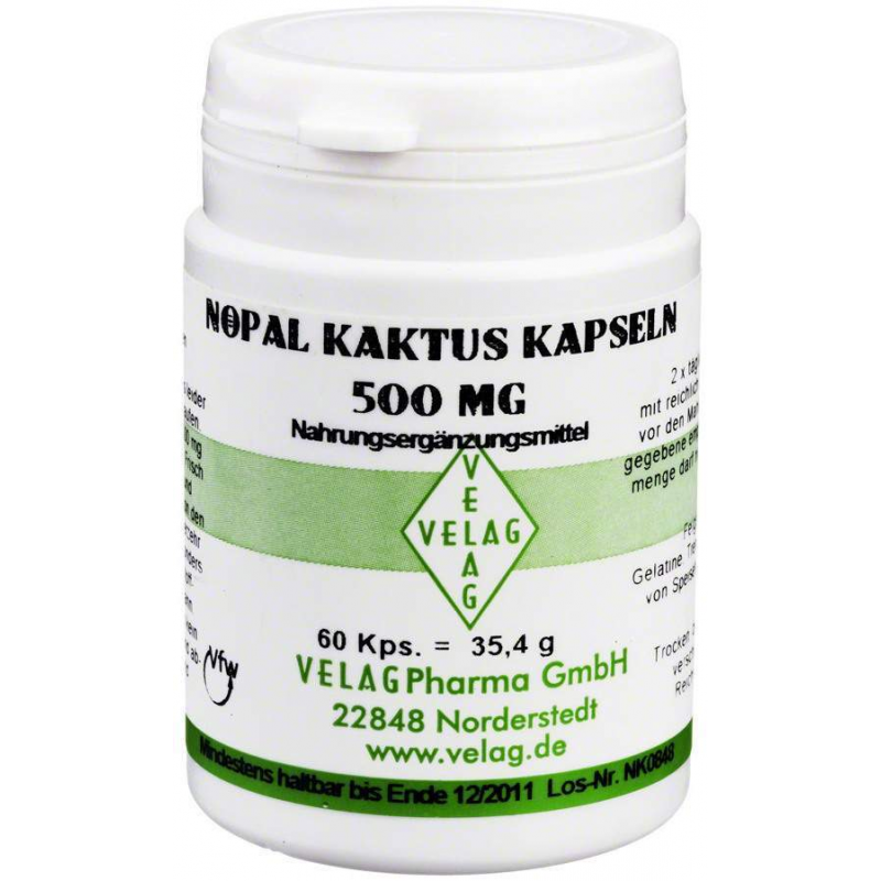Nopal Kaktus 500 mg Kapseln