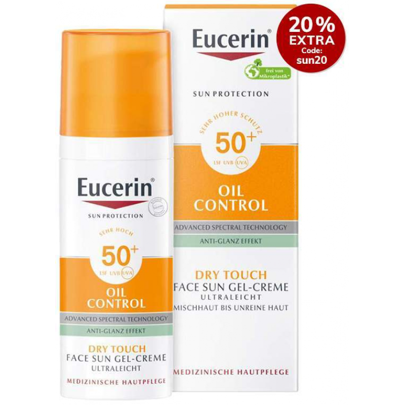 Eucerin Sun Oil Control Face LSF 50+ 50 ml Gel-Creme