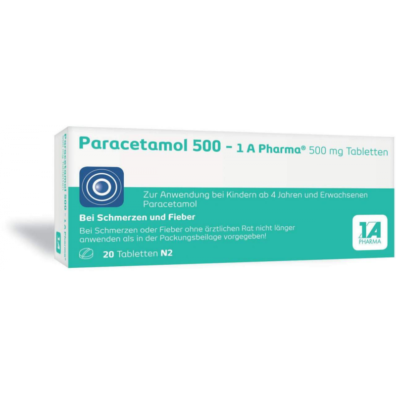 Paracetamol 500 1A Pharma 20 Tabletten