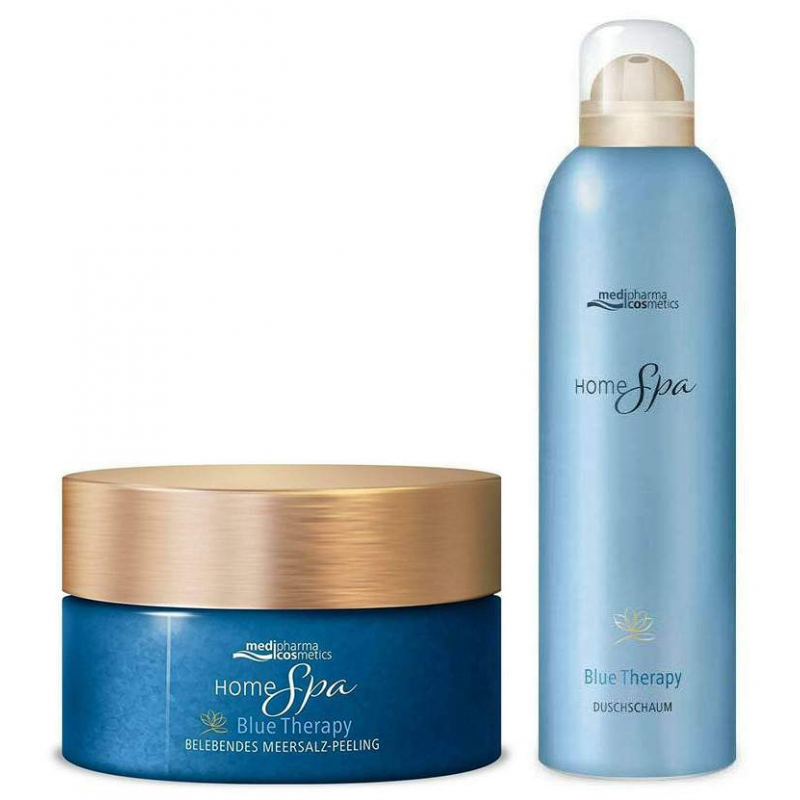 medipharma cosmetics Home Spa Blue Therapy Meersalz - Peeling 250 g + Duschschaum 200 ml