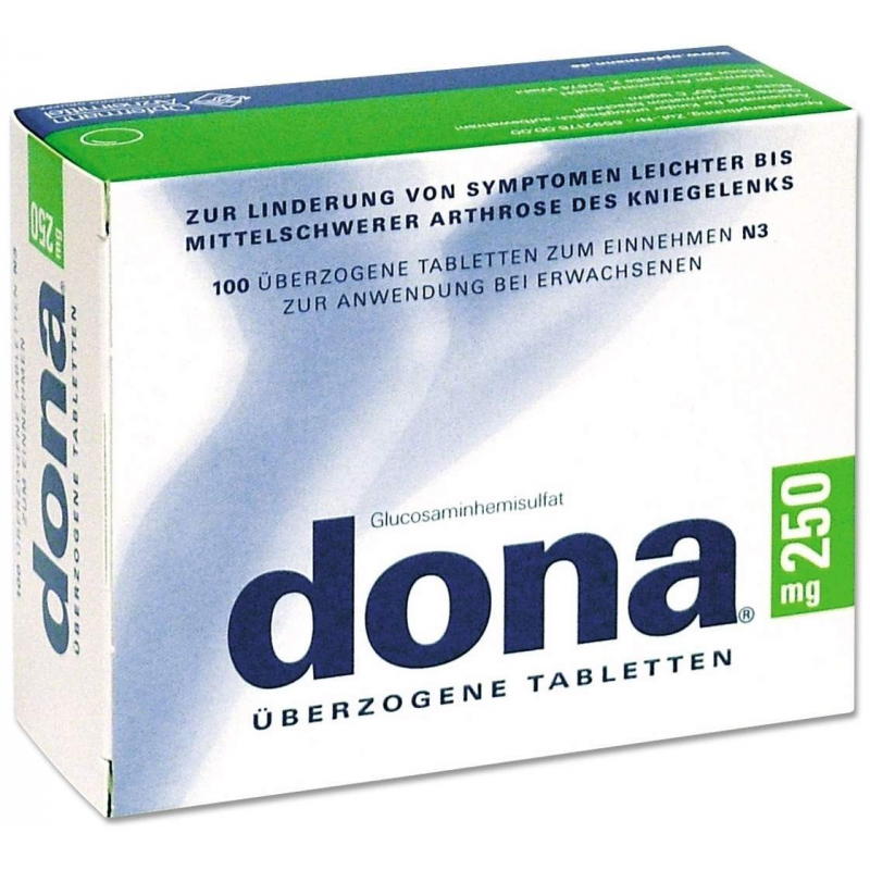 Dona 250 mg 100 überzogene Tabletten