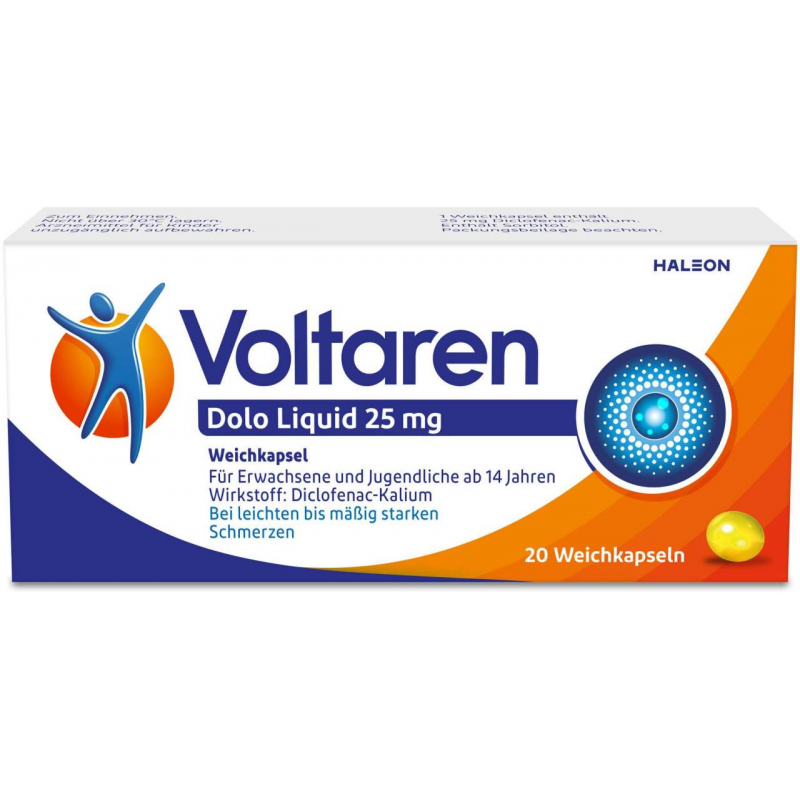 Voltaren Dolo Liquid 25 mg 20 Kapseln