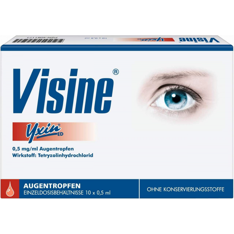 Visine Yxin 10 x 0,5 ml Einzeldosispipetten