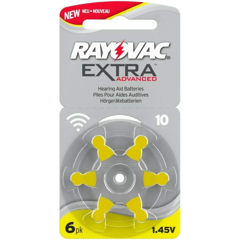 Rayovac Hörgerätebatterien 10 gelb