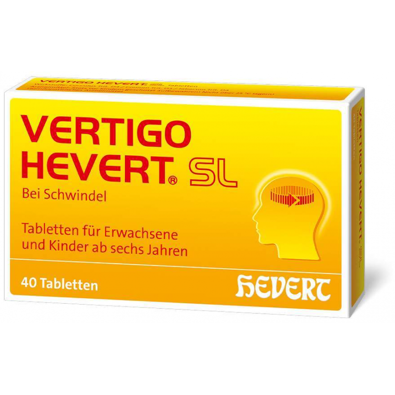 Vertigo Hevert SL 40 Tabletten bei Schwindel
