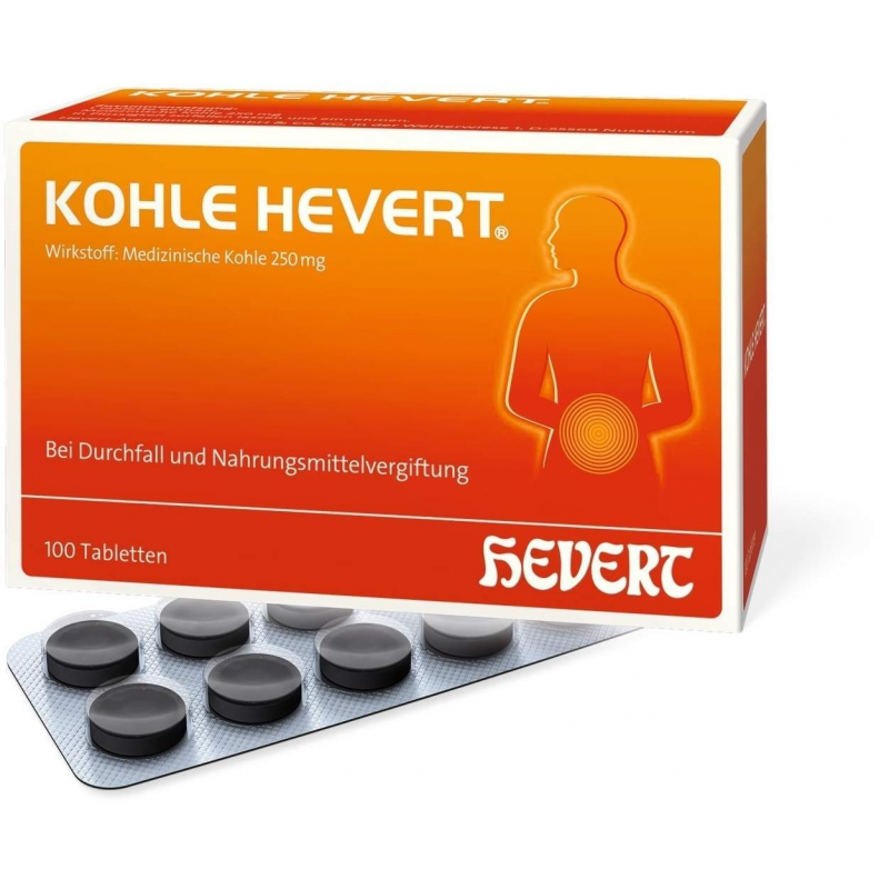 Kohle Hevert Tabletten 100 Stück