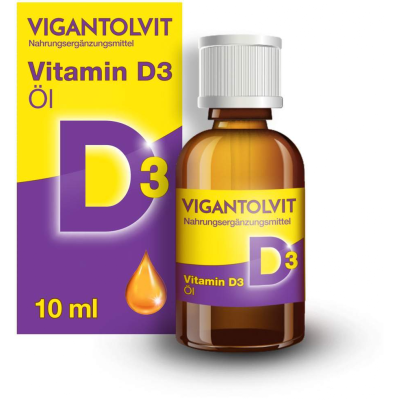 Vigantolvit 500 I.E. pro Tropfen Vitamin D3 10 ml Öl