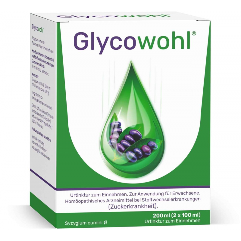 Glycowohl pflanzliche Tropfen bei Diabetes 2 x 100 ml