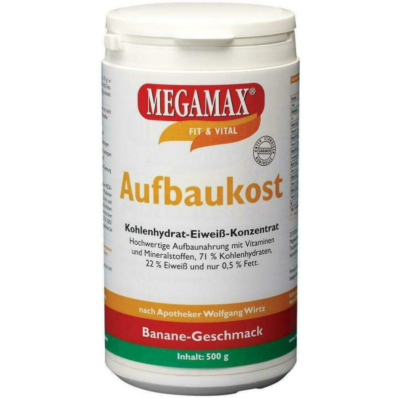 Megamax Aufbaukost Banane Pulver