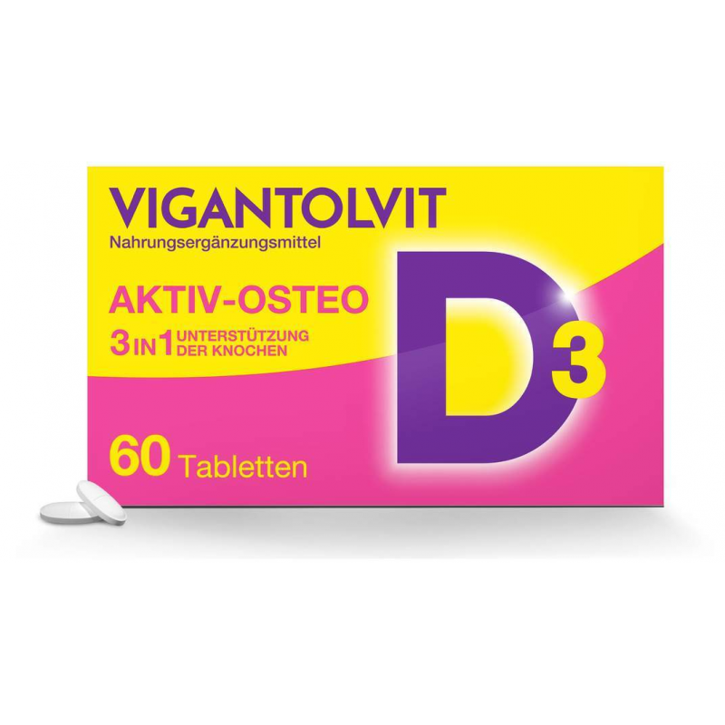 Vigantolvit Vitamin D3 K2 Calcium 60 Filmtabletten