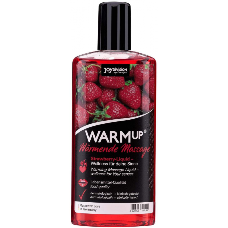 Warmup Massageliquid Mit Wärme-Effekt Erdbeere 150 ml