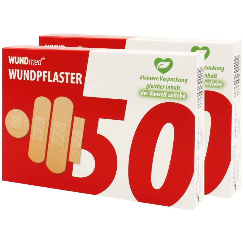 Wundpflaster 4 Größen 2 x 50 Stück im Set