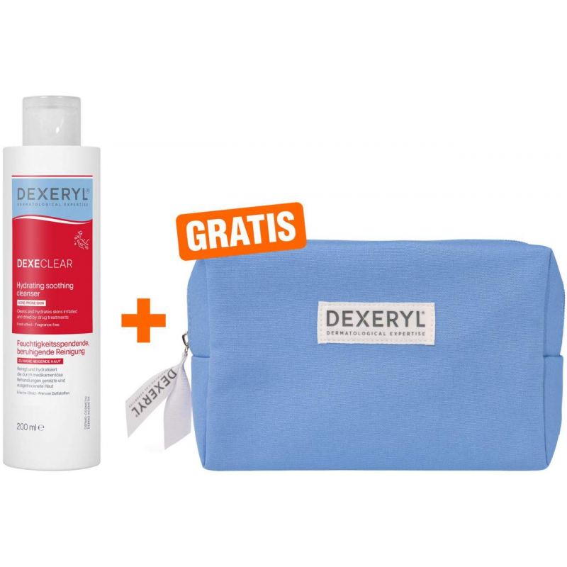 Dexeryl Dexeclear feuchtigkeitsspendende Reinigung 200 ml + gratis Kosmetiktasche 1 Stück