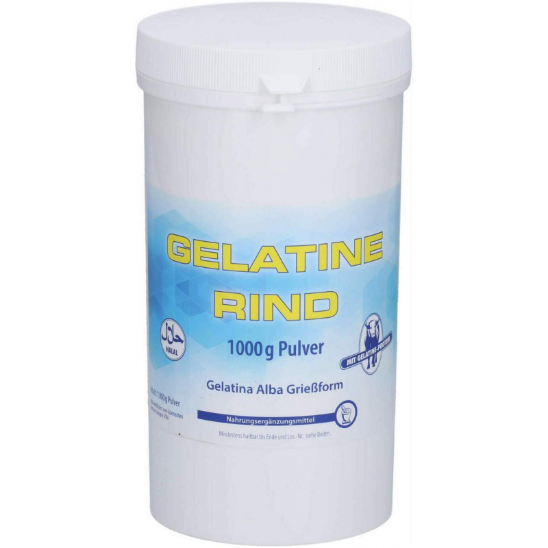 Gelatine Rind Pulver Halal 1kg