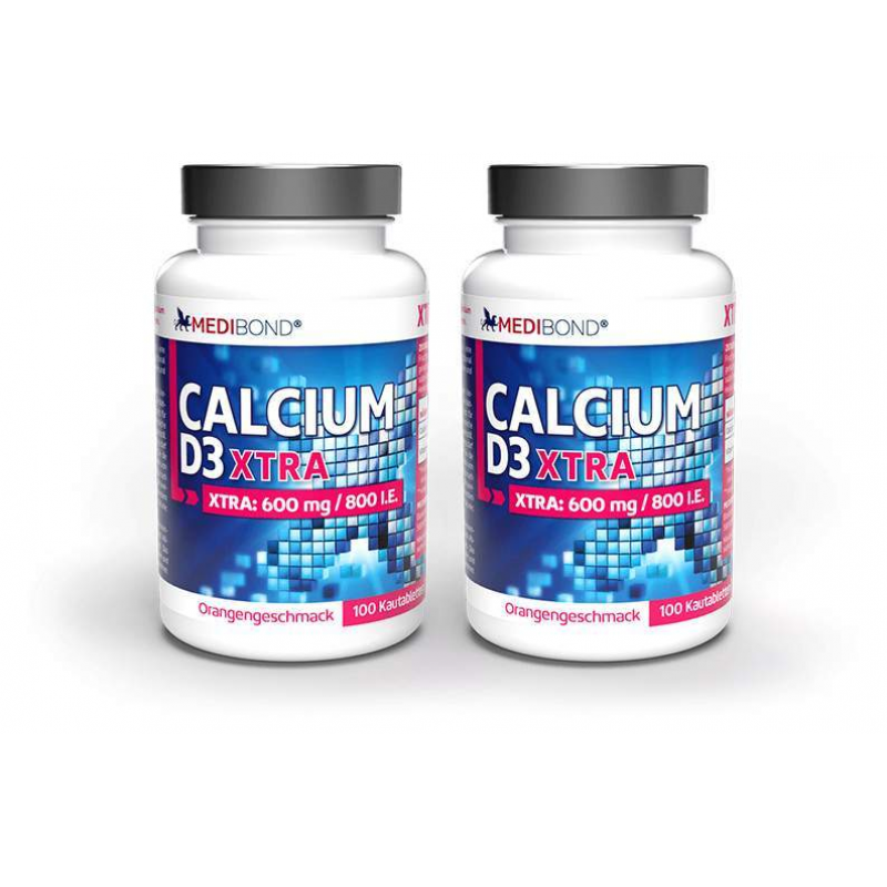 Sparset Calcium D3 XTRA Medibond 2 x 100 Kautabletten