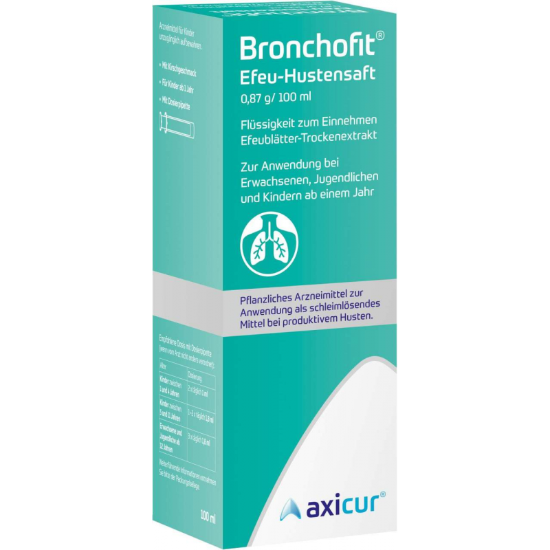 Bronchofit Efeu Hustensaft 8,7 mg pro ml 100 ml Saft