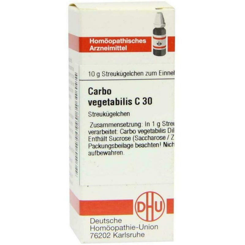 Dhu Carbo Vegetabilis C30 10 G Globuli