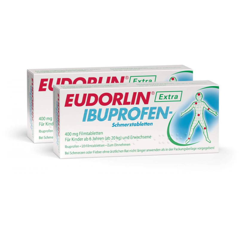 Eudorlin extra Ibuprofen Schmerztabletten 2 x 20 Stück