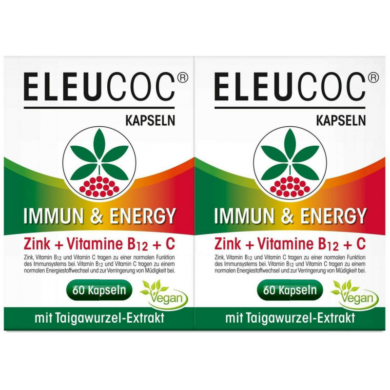Eleucoc Immun & Energy 2 x 60 Kapseln