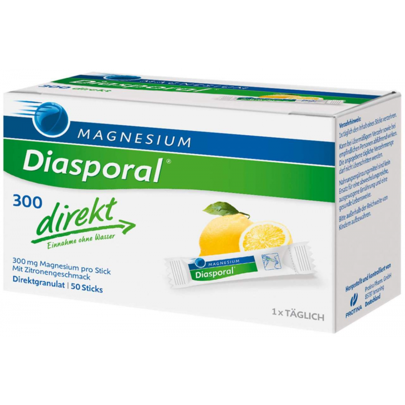 Magnesium Diasporal 300 direkt 50 Sticks Granulat